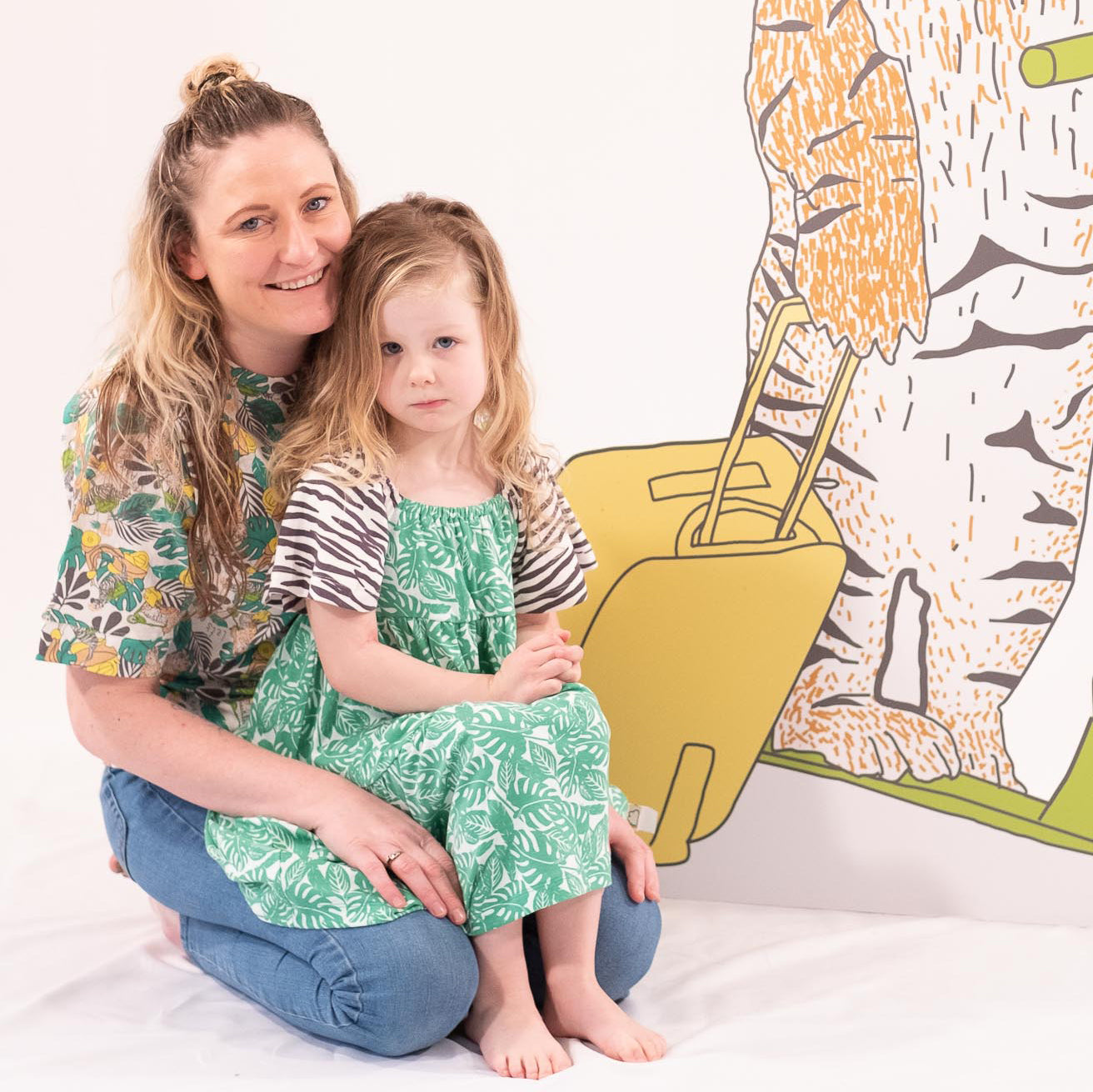 WOMEN'S JUNGLE PRINT OVERSIZED T-SHIRT