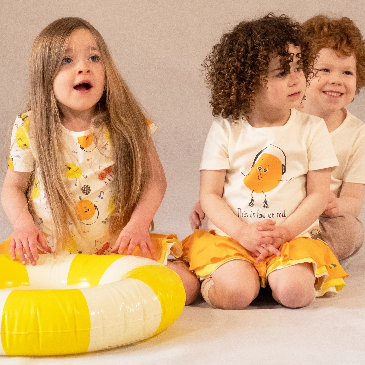 BABY ORANGE SHORT-SLEEVES T-SHIRT