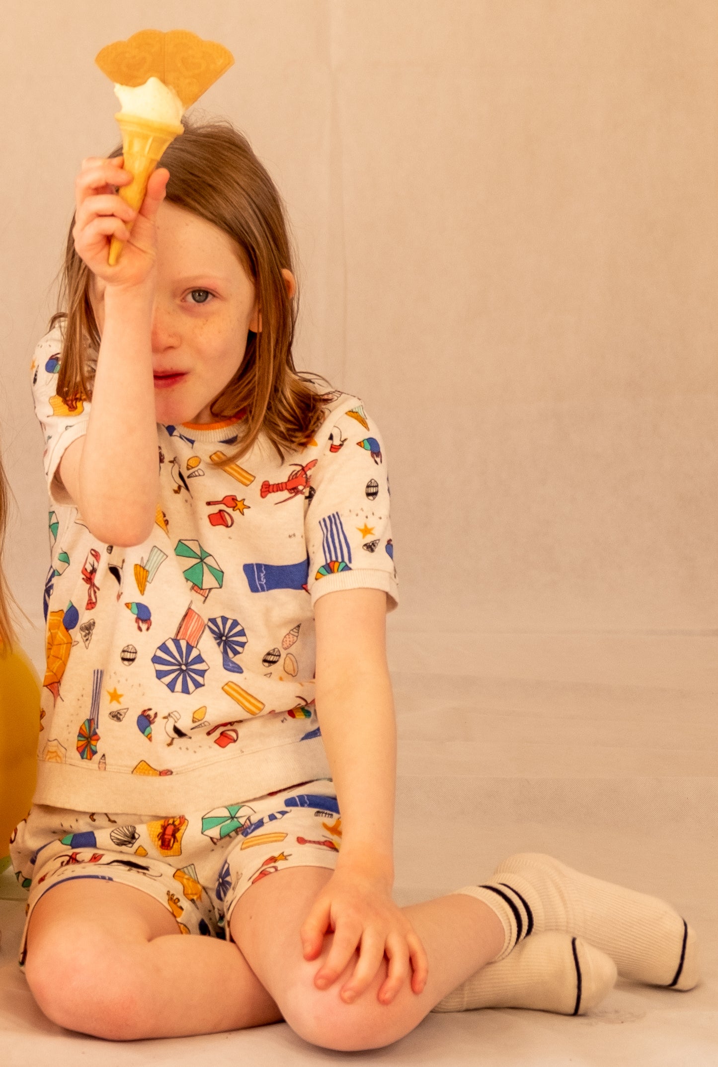 KIDS BEACH PRINT SHORTS