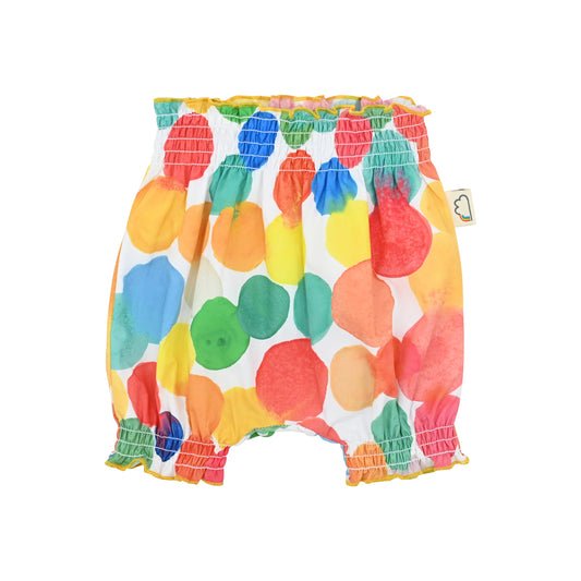 BABY RAINBOW SPOT PRINT BLOOMERS
