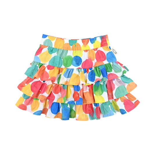 BABY/KIDS RAINBOW SPOT PRINT RUFFLE SKIRT