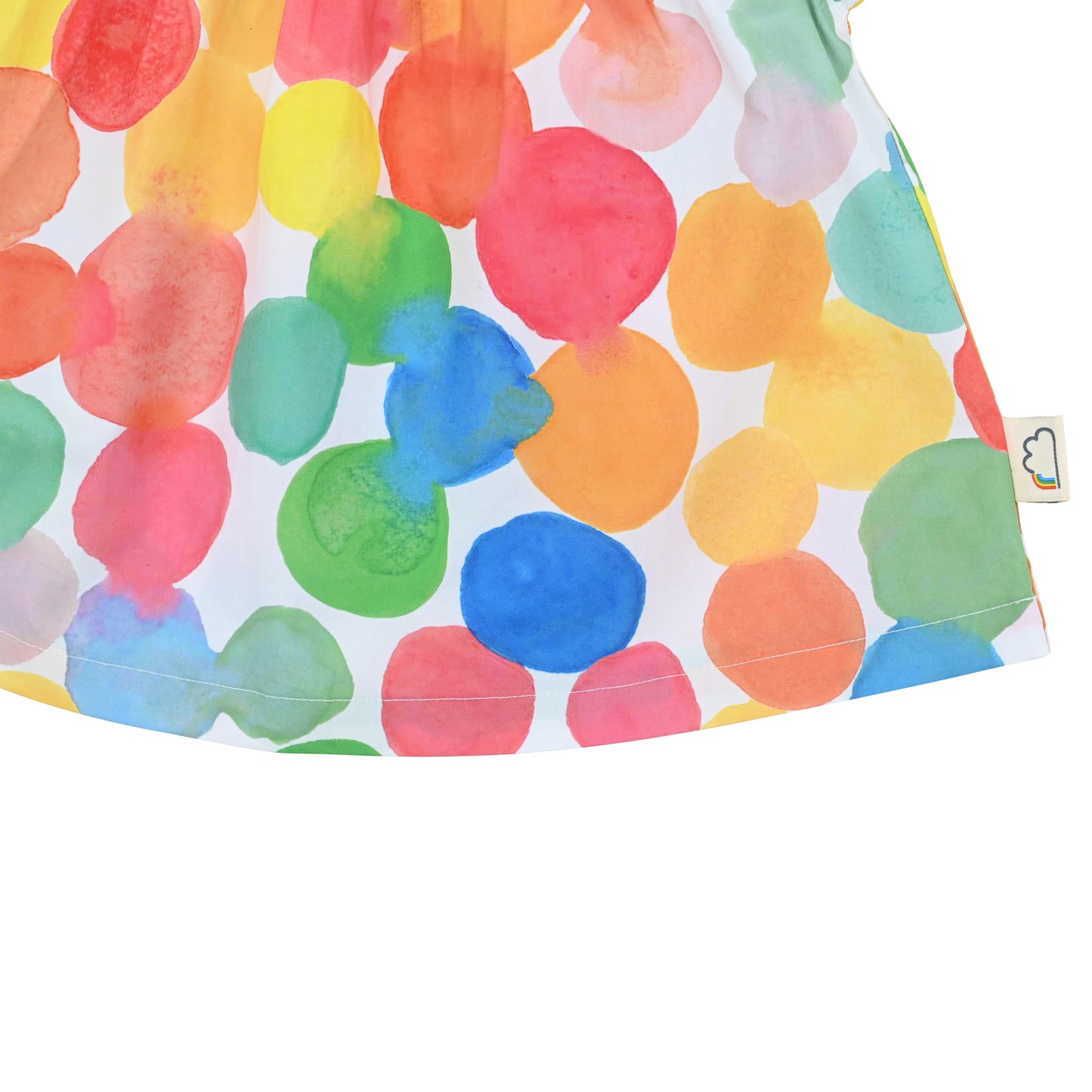 BABY/KIDS RAINBOW SPOT PRINT FRILL SHIRT