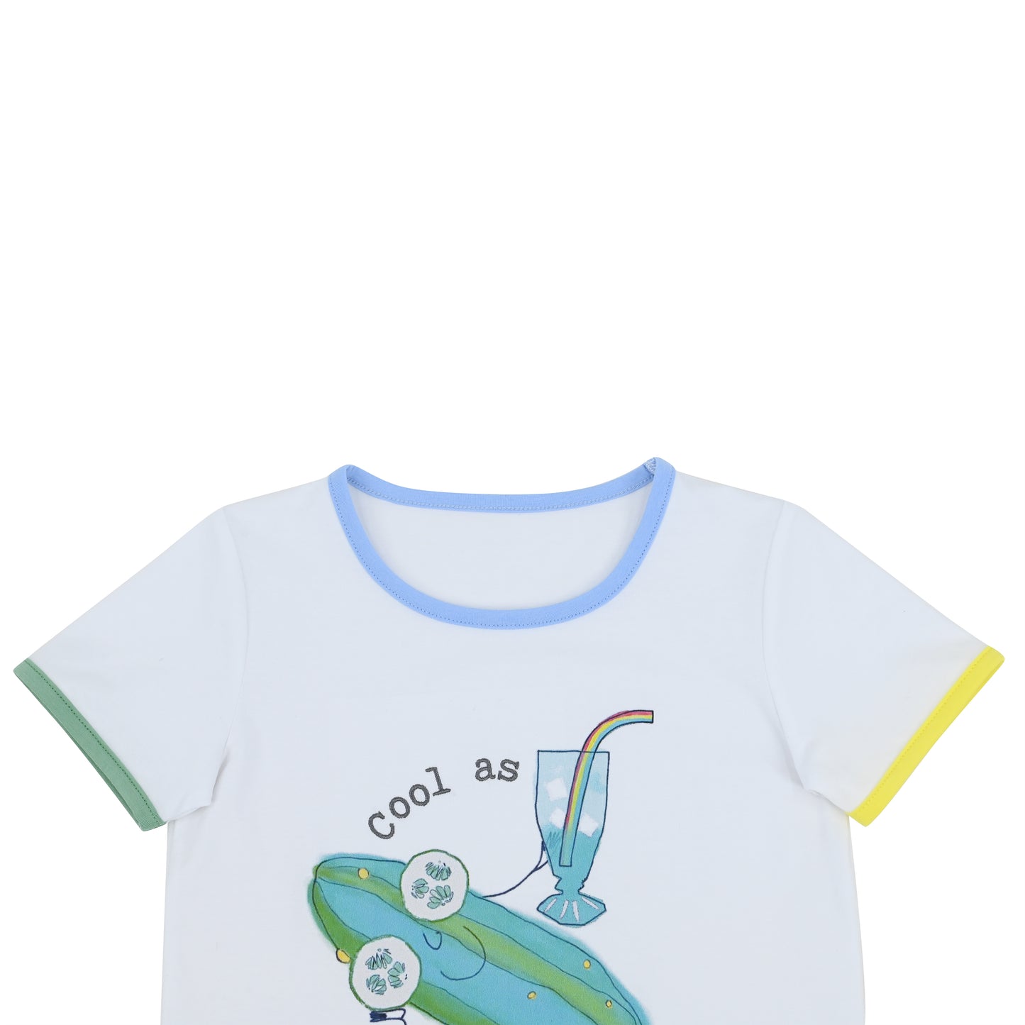 KIDS CUCUMBER PRINT SHORT SLEEVE T-SHIRT