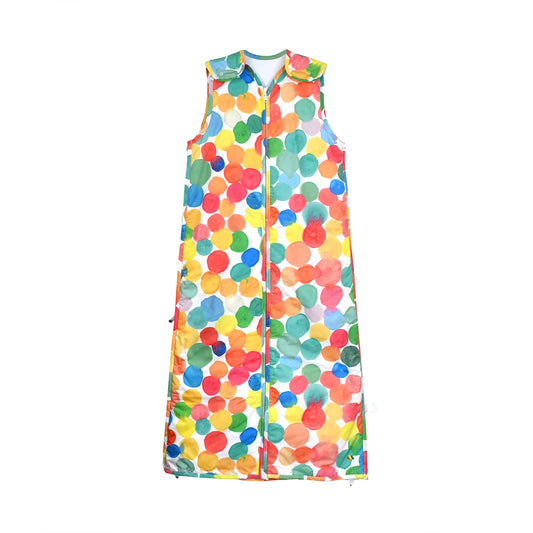 BABY RAINBOW SPOT PRINT SLEEPING BAG