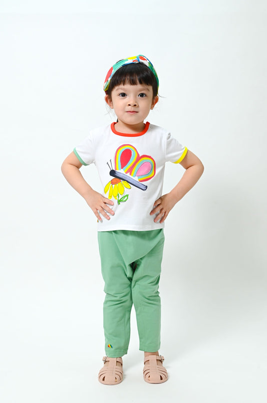 BABY AVOCADO GREEN HAREEM LEGGING