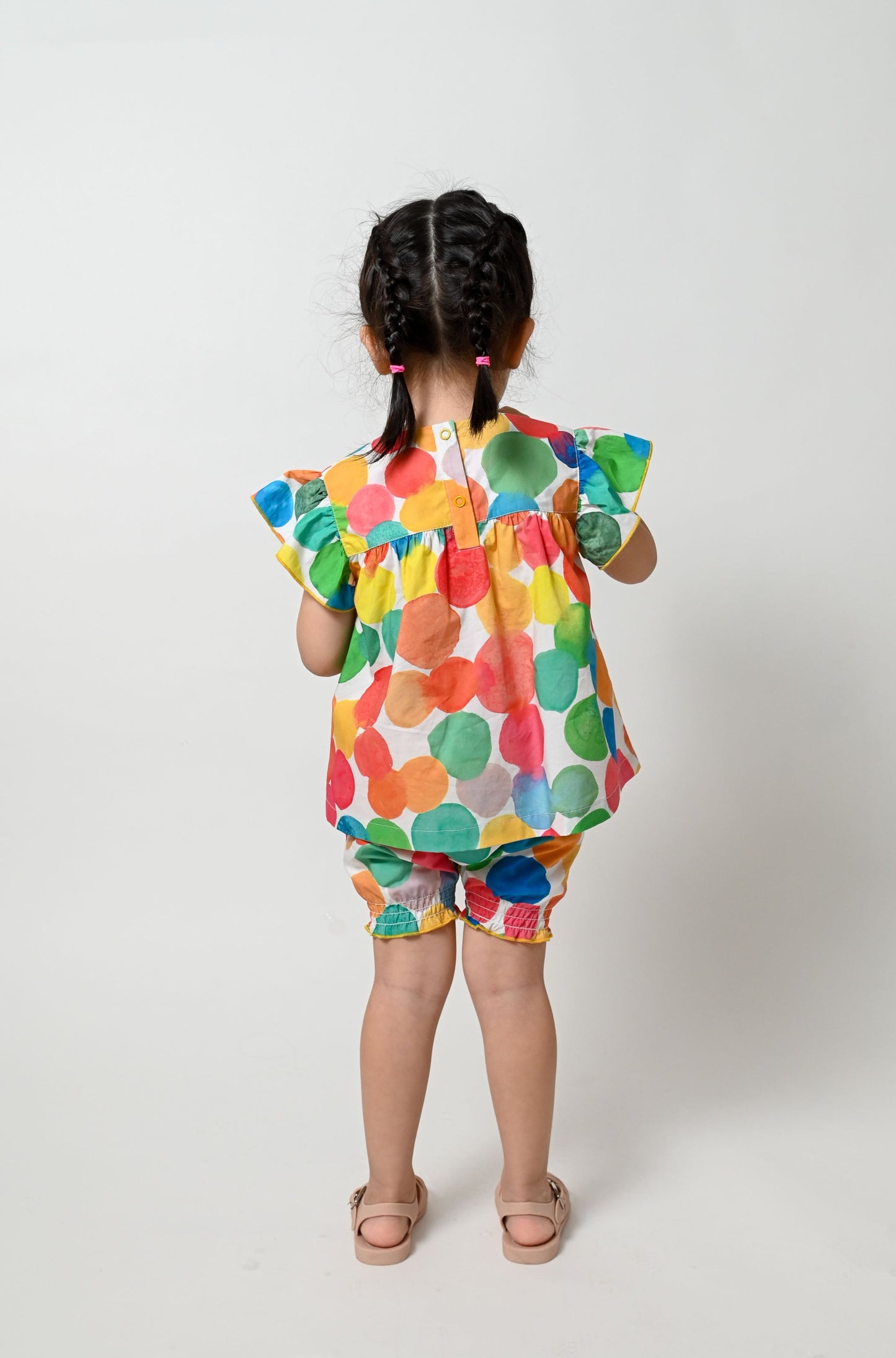 BABY RAINBOW SPOT PRINT BLOOMERS