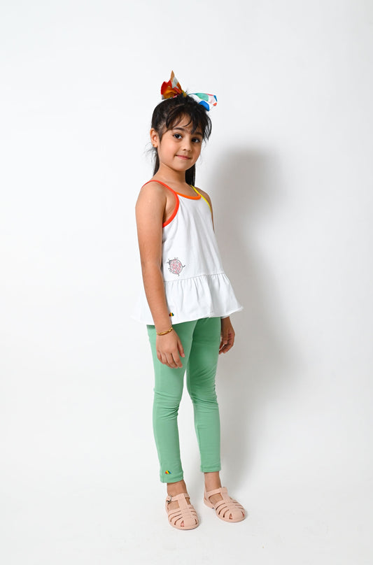 KIDS AVOCADO GREEN LEGGING