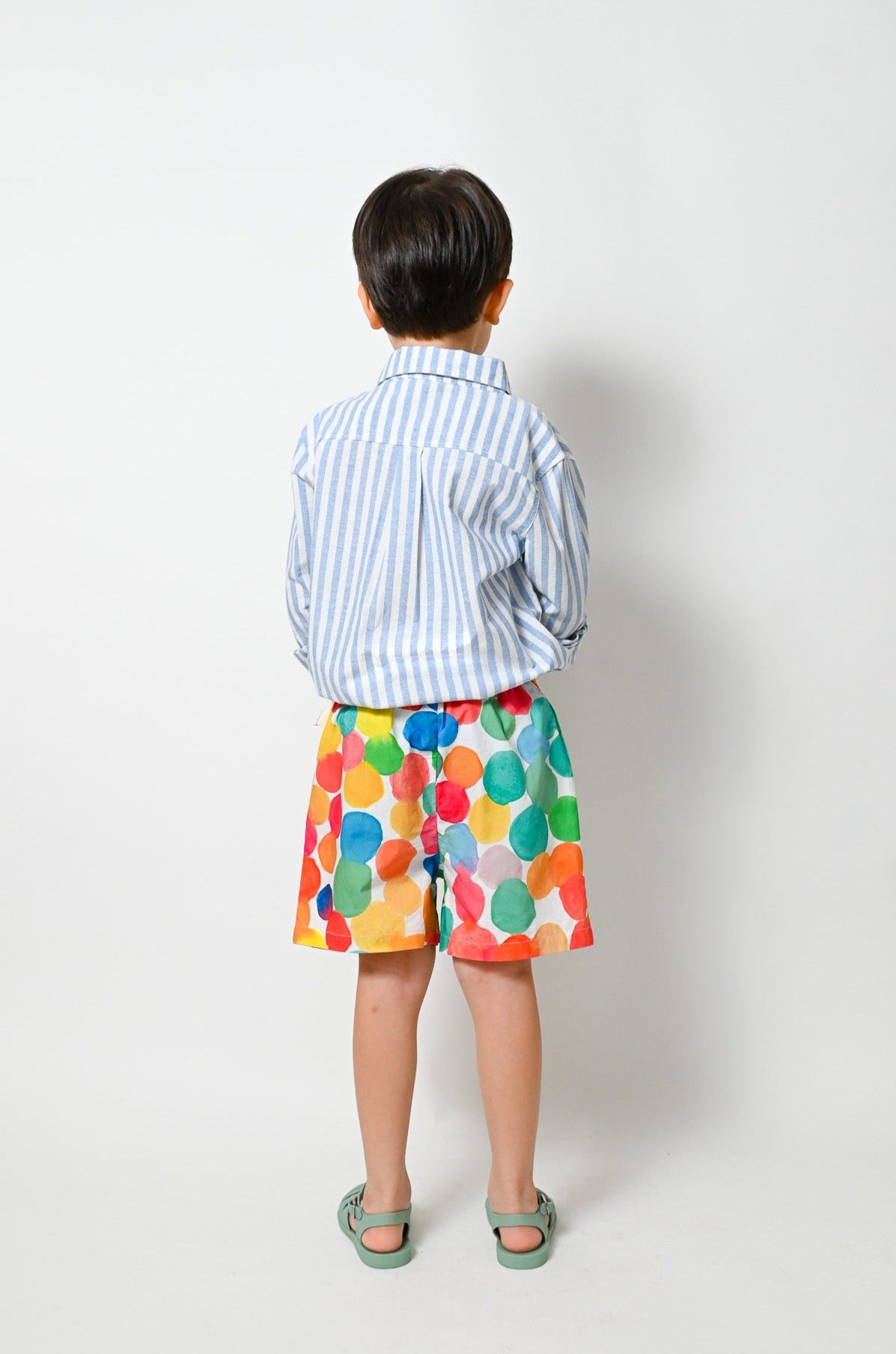 KIDS BLUE STRIPE LONG SLEEVE SHIRT