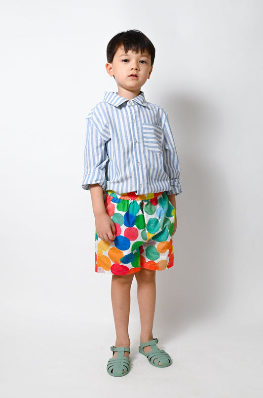 KIDS RAINBOW SPOT PRINT SHORTS