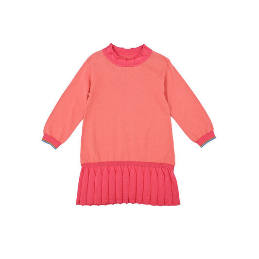 KIDS RAINBOW CONTRAST A-LINE DRESS