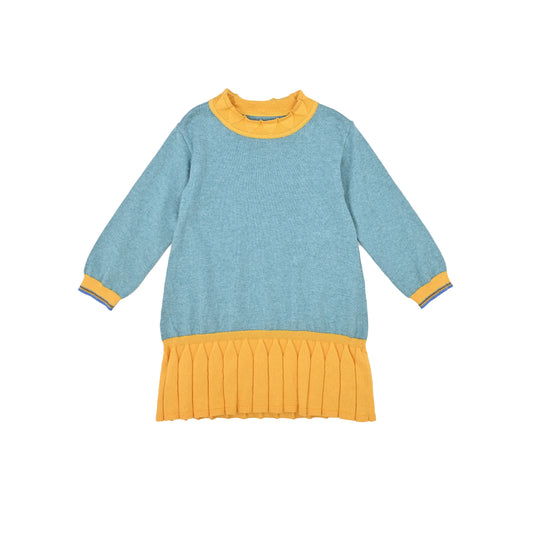 KIDS RAINBOW CONTRAST A-LINE DRESS