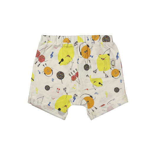 BABY FRUIT DISCO ELASTICATED WAIST SHORTS