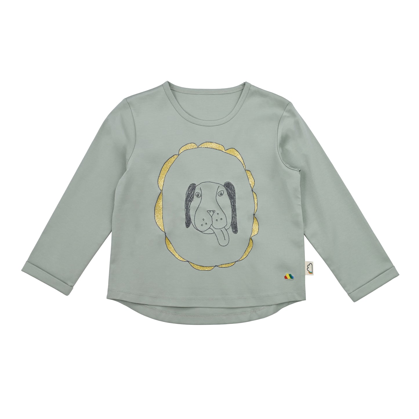 KIDS FRAME DOG PRINT LONG-SLEEVES TOP