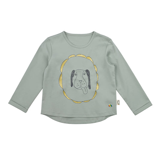 KIDS FRAME DOG PRINT LONG-SLEEVES TOP
