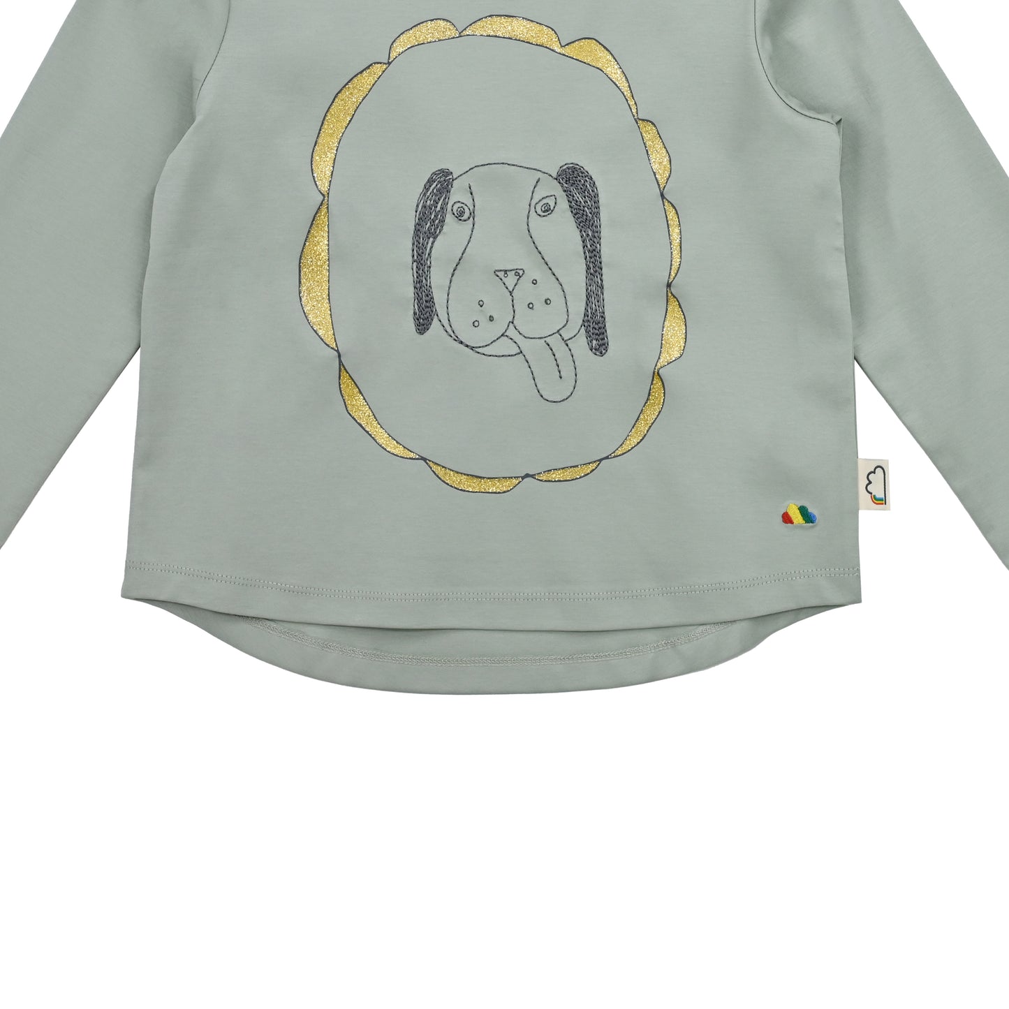 KIDS FRAME DOG PRINT LONG-SLEEVES TOP