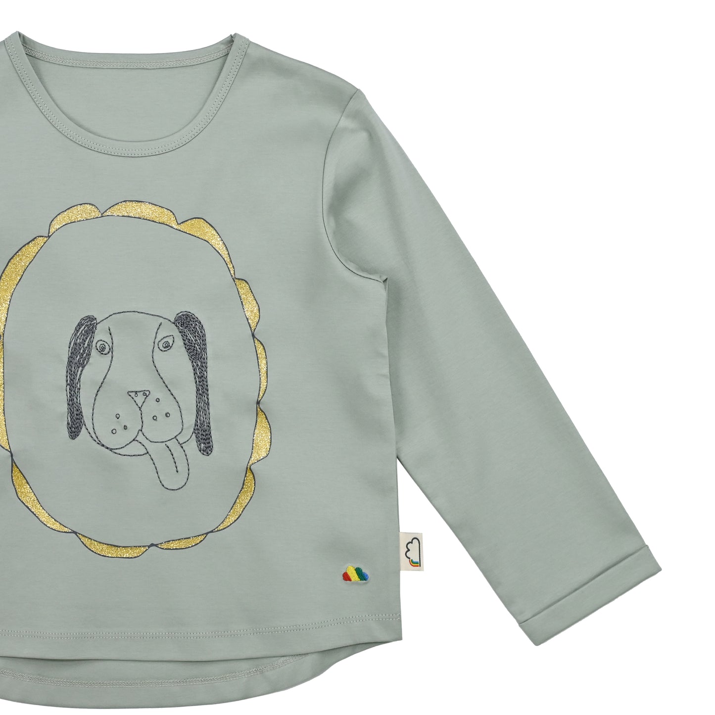KIDS FRAME DOG PRINT LONG-SLEEVES TOP
