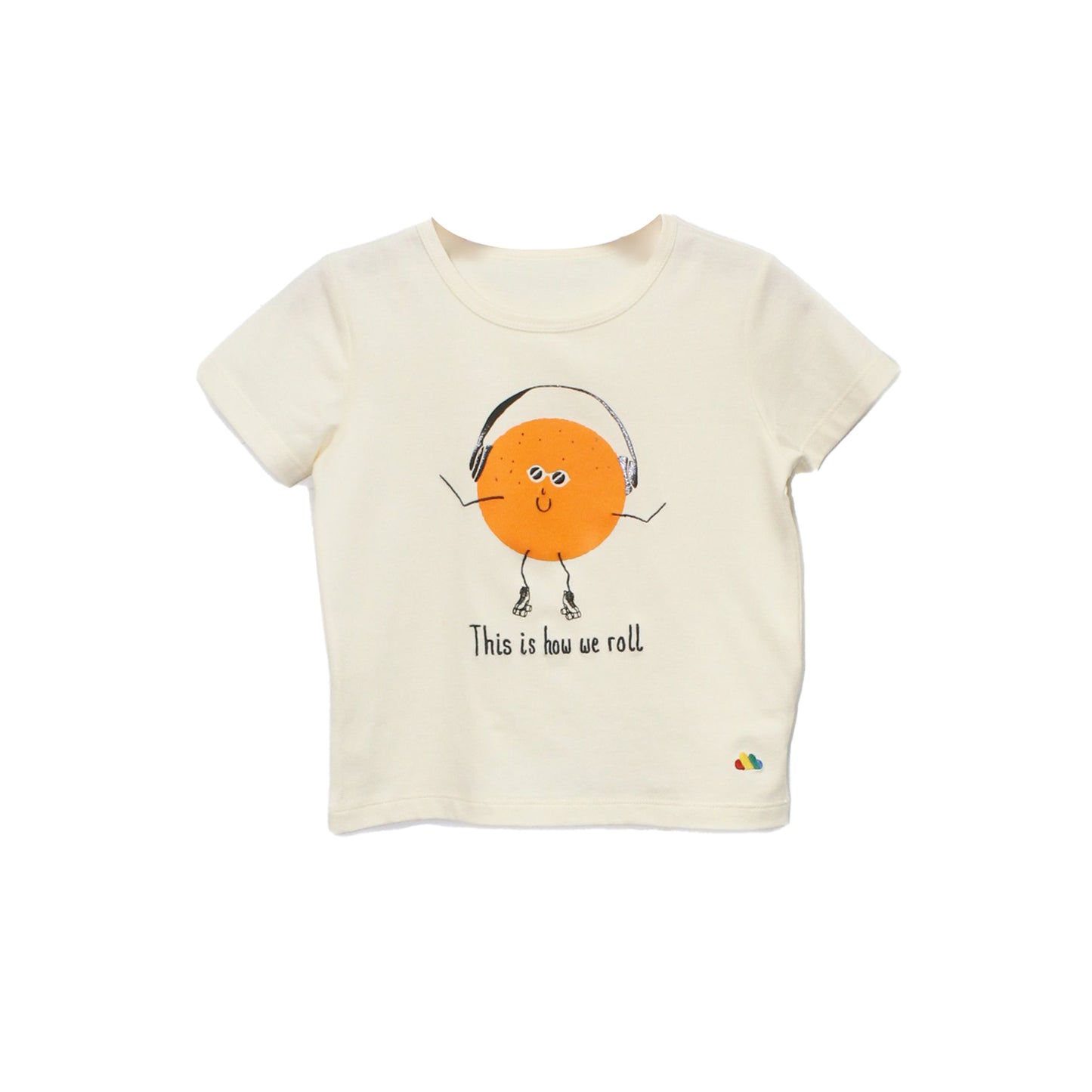 KIDS ORANGE SHORT-SLEEVES T-SHIRT