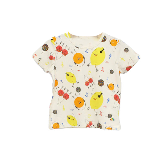 KIDS FRUIT DISCO PRINT SHORT-SLEEVES T-SHIRT