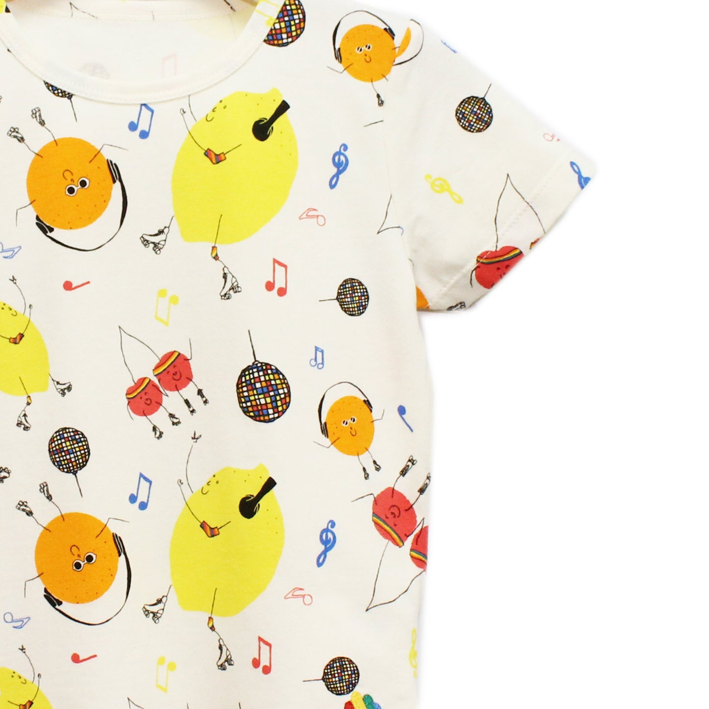 KIDS FRUIT DISCO PRINT SHORT-SLEEVES T-SHIRT