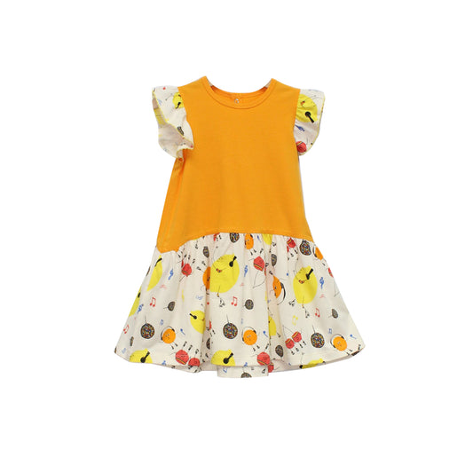 KIDS FRUIT DISCO A-LINE DRESS