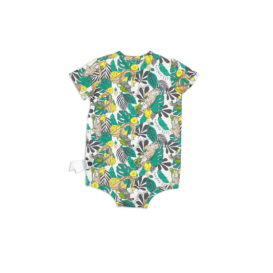 BABY JUNGLE PRINT CROSS BODY SHORT SLEEVE BODY