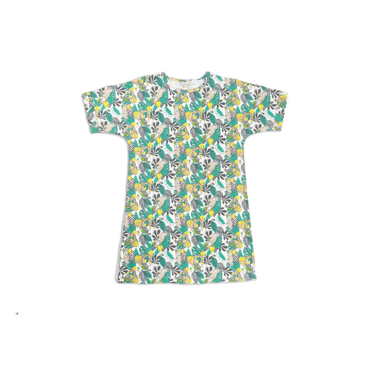 WOMEN'S JUNGLE PRINT T-SHIRT DRESS