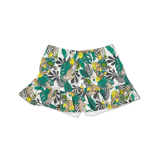 BABY JUNGLE PRINT FRILL HEM SKORT