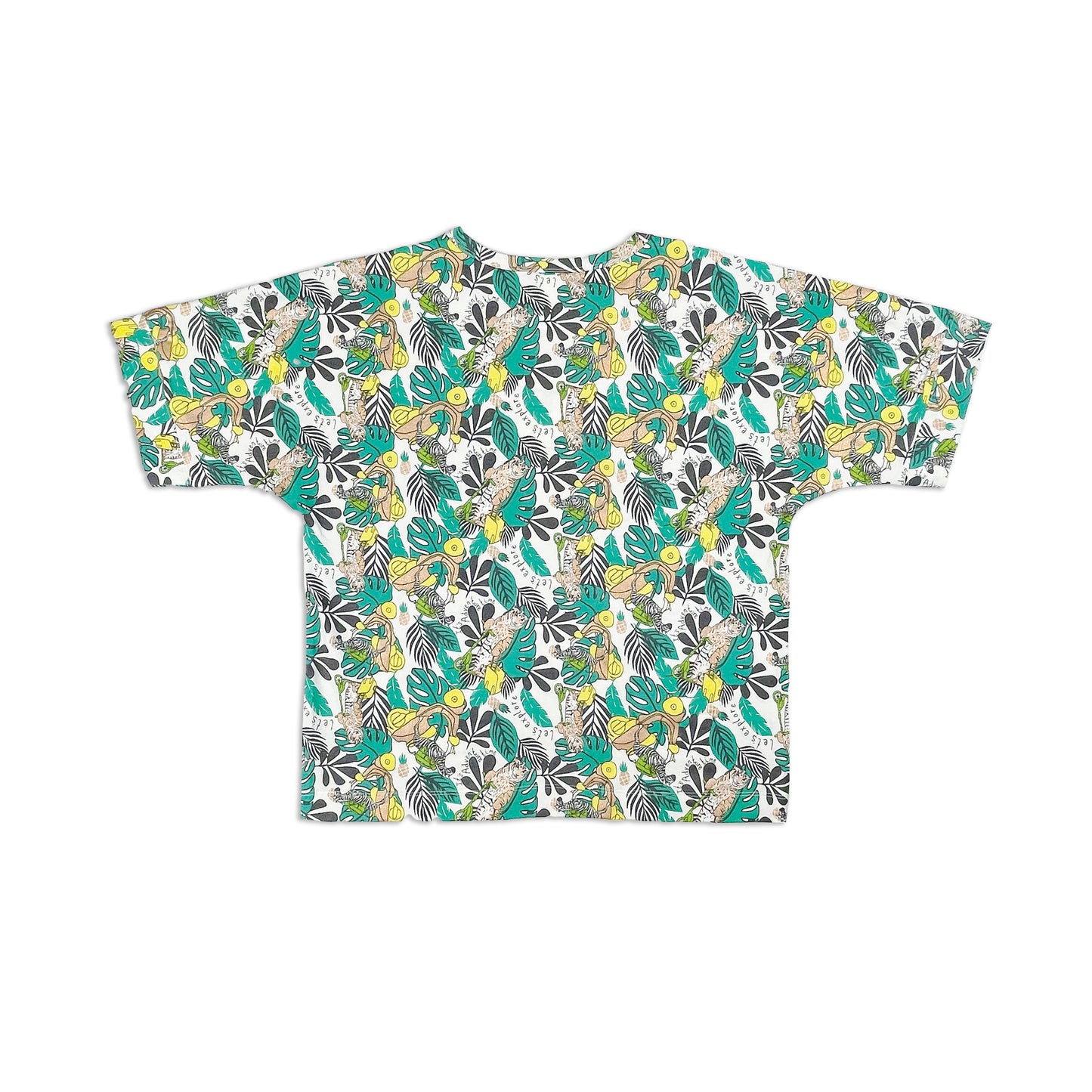 WOMEN'S JUNGLE PRINT OVERSIZED T-SHIRT