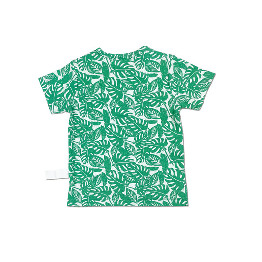 BABY JUNGLE LEAF PRINT T-SHIRT