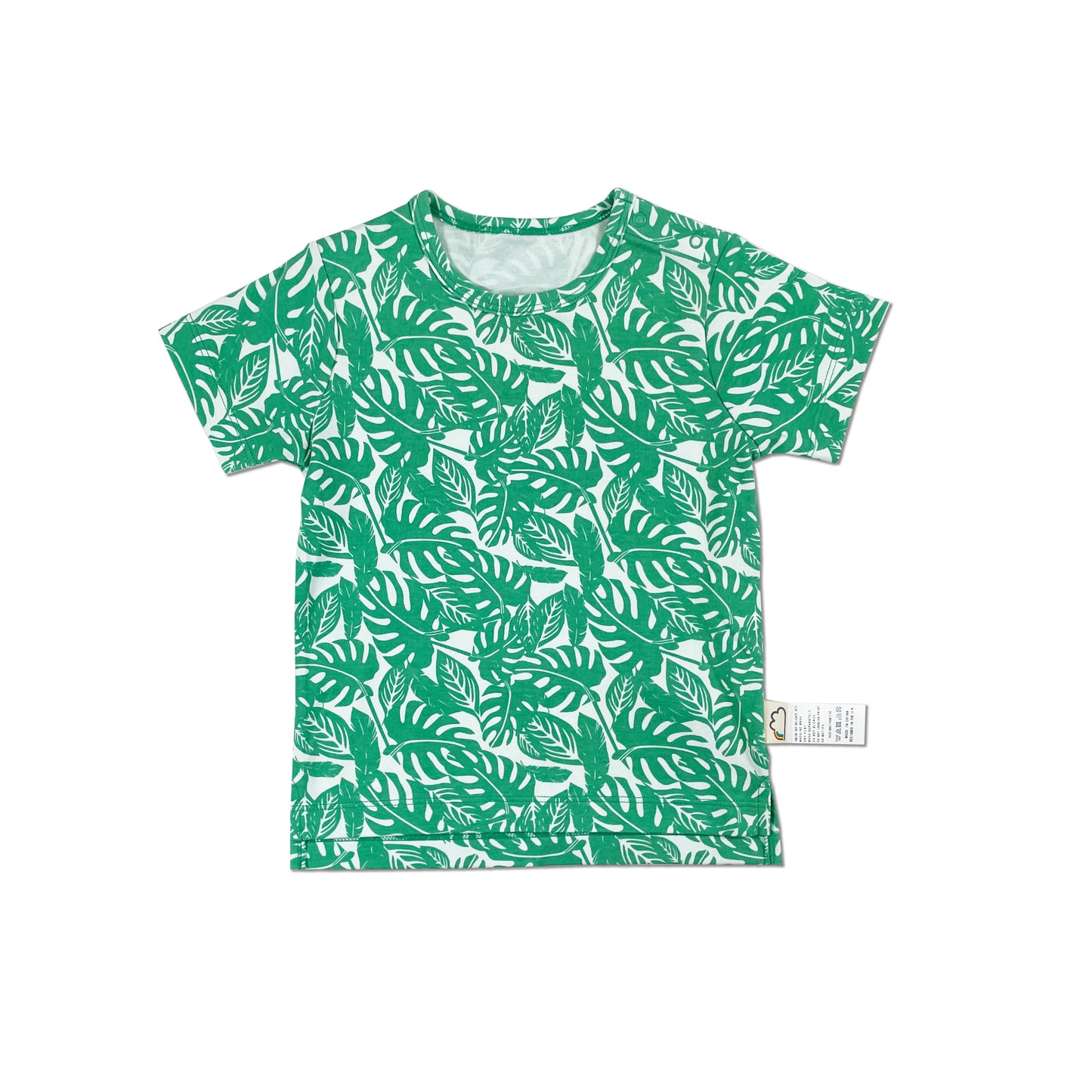 BABY JUNGLE LEAF PRINT T-SHIRT