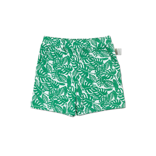 BABY/KIDS JUNGLE LEAF PRINT SHORTS
