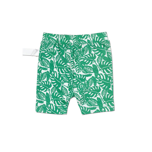 BABY/KIDS JUNGLE LEAF PRINT CYCLE SHORTS