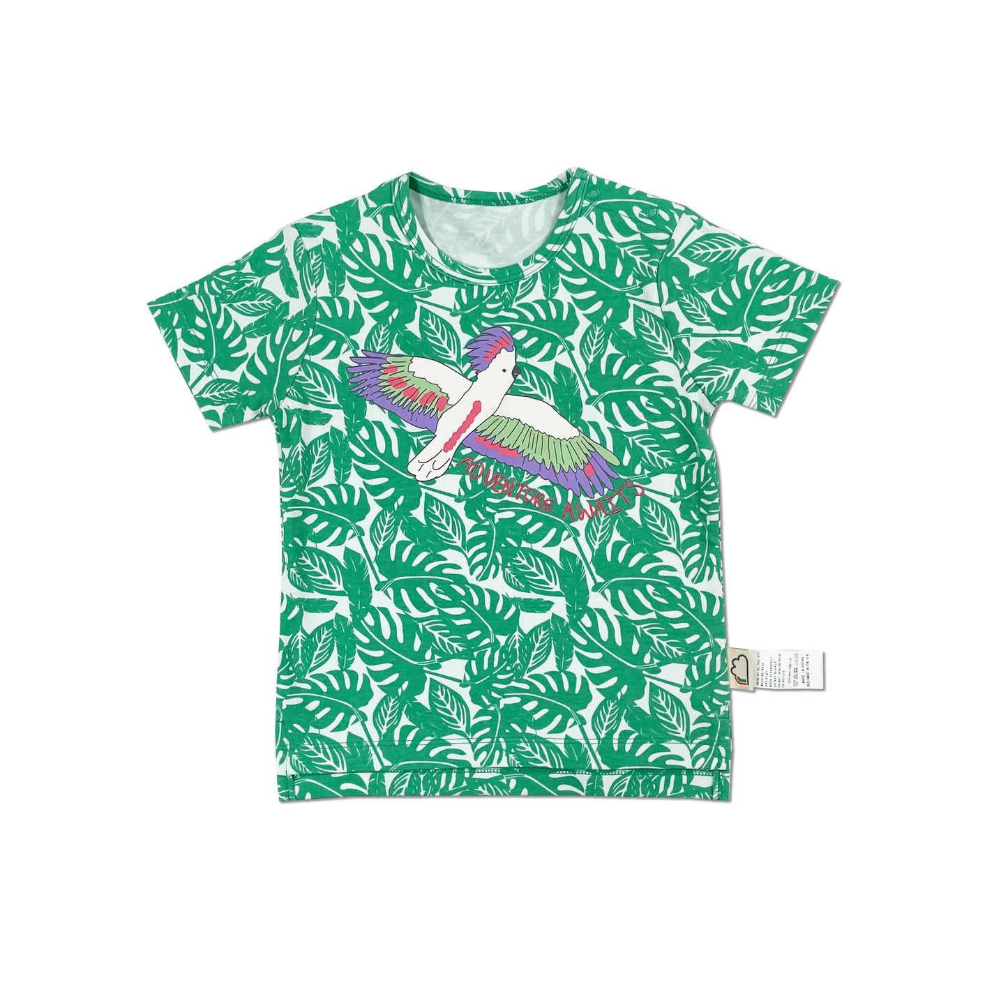 BABY PARROT JUNGLE PRINT T-SHIRT