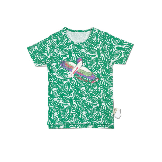 KIDS PARROT JUNGLE PRINT T-SHIRT