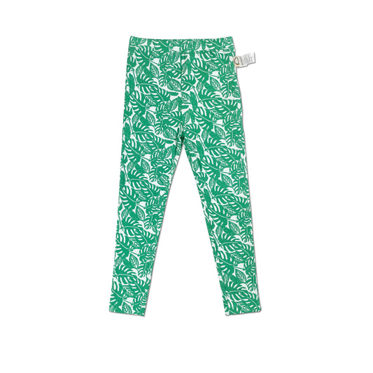 KIDS JUNGLE LEAF PRINT LEGGINGS