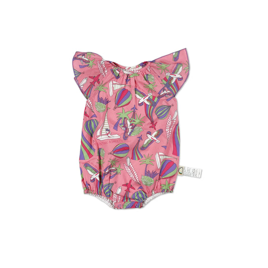 BABY PARROT PRINT FRILL SLEVE BODY