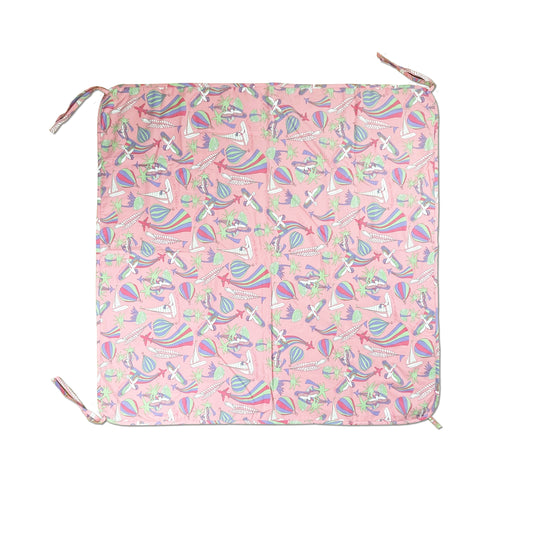 BABY PINK PARROT PRINT BLANKET