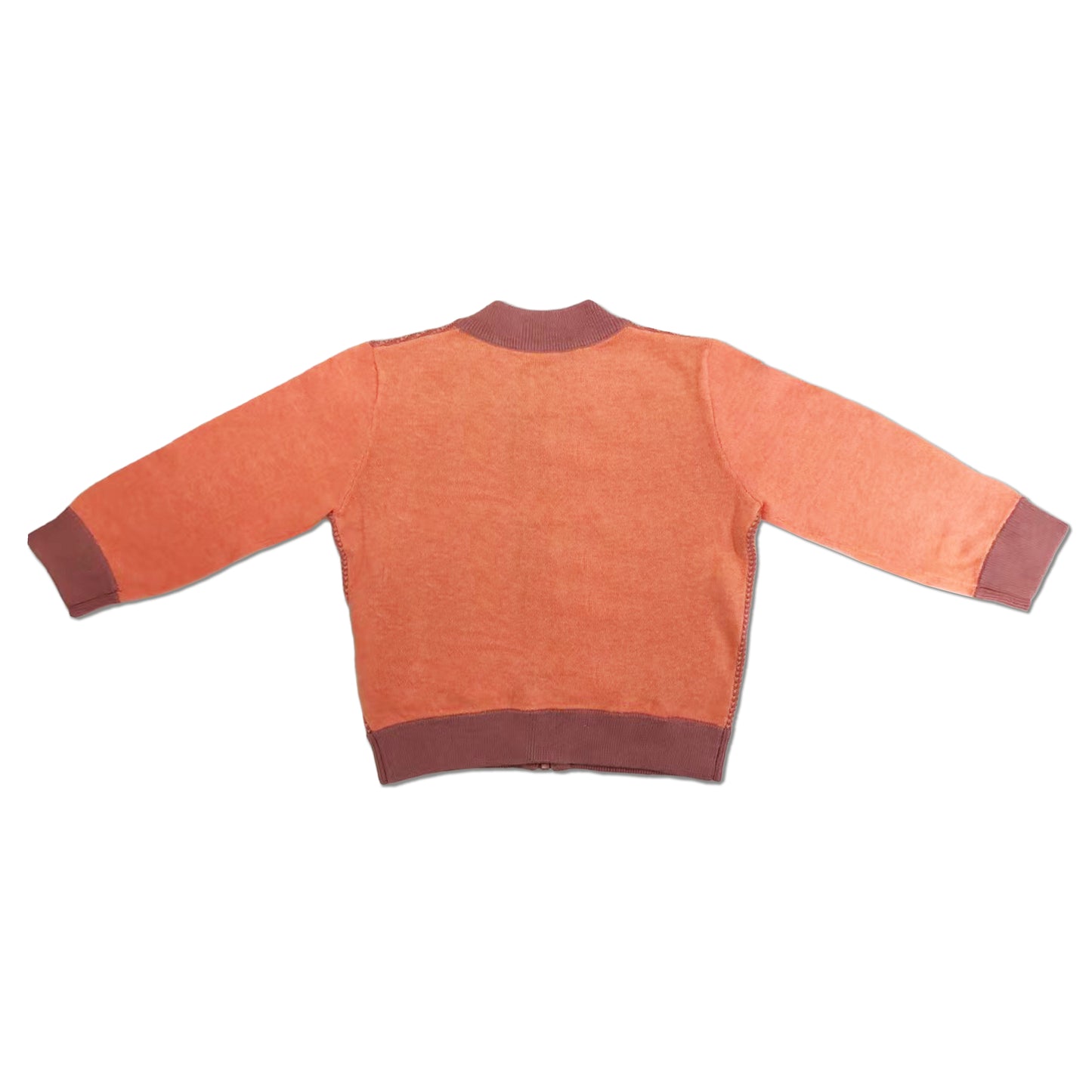 童裝 - 拼色長袖拉鍊外套