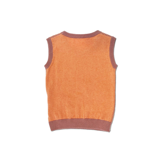 KIDS CONTRAST ROUND NECK VEST