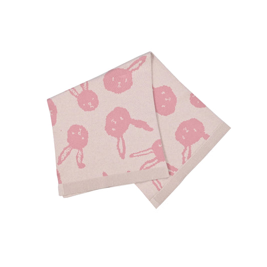 BABY RABBIT PRINT BLANKET