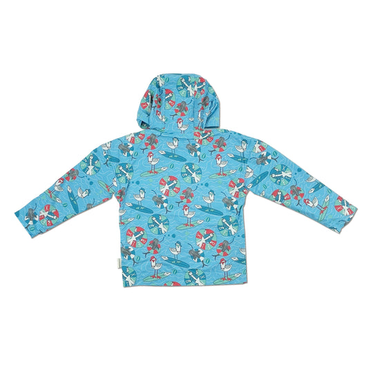 KIDS SEAL PRINT HOODED JACKET