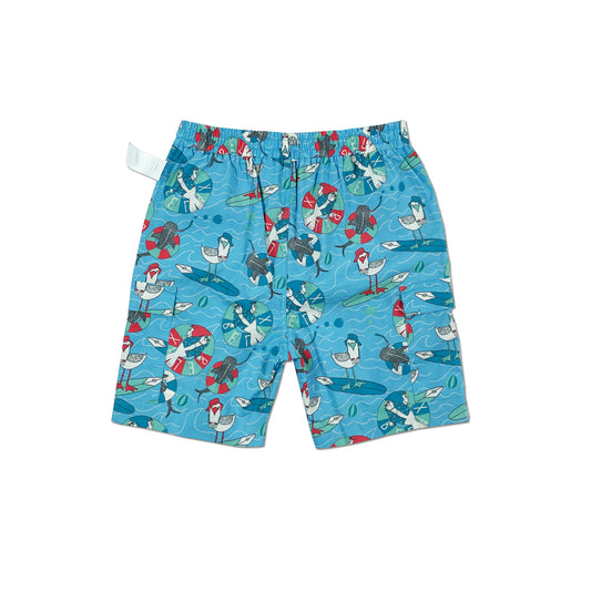 KIDS SEAL PRINT ELASTICATED WAIST SHORTS