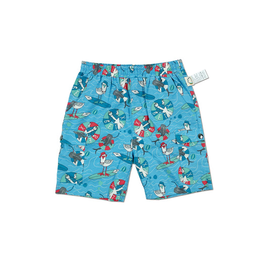 KIDS SEAL PRINT ELASTICATED WAIST SHORTS
