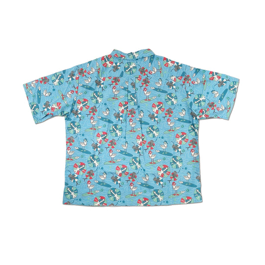 MEN SEAL PRINT MENS OVERSIZED SHIRT