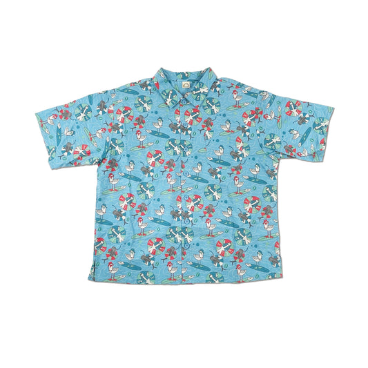 MEN SEAL PRINT MENS OVERSIZED SHIRT