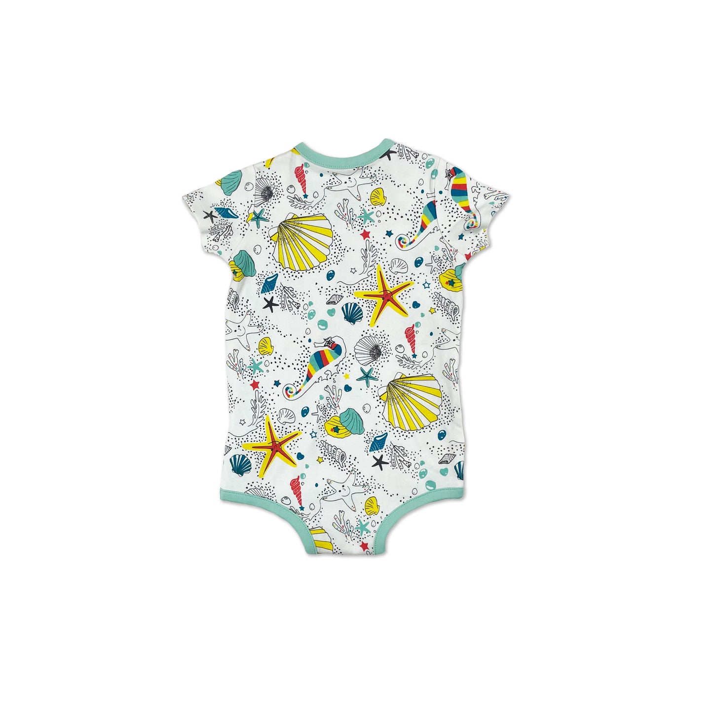 BABY SEAHORSE PRINT SHORT SLEEVE BODY