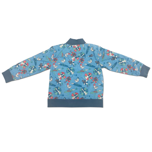 KIDS SEAL PRINT BOMBER JACKET