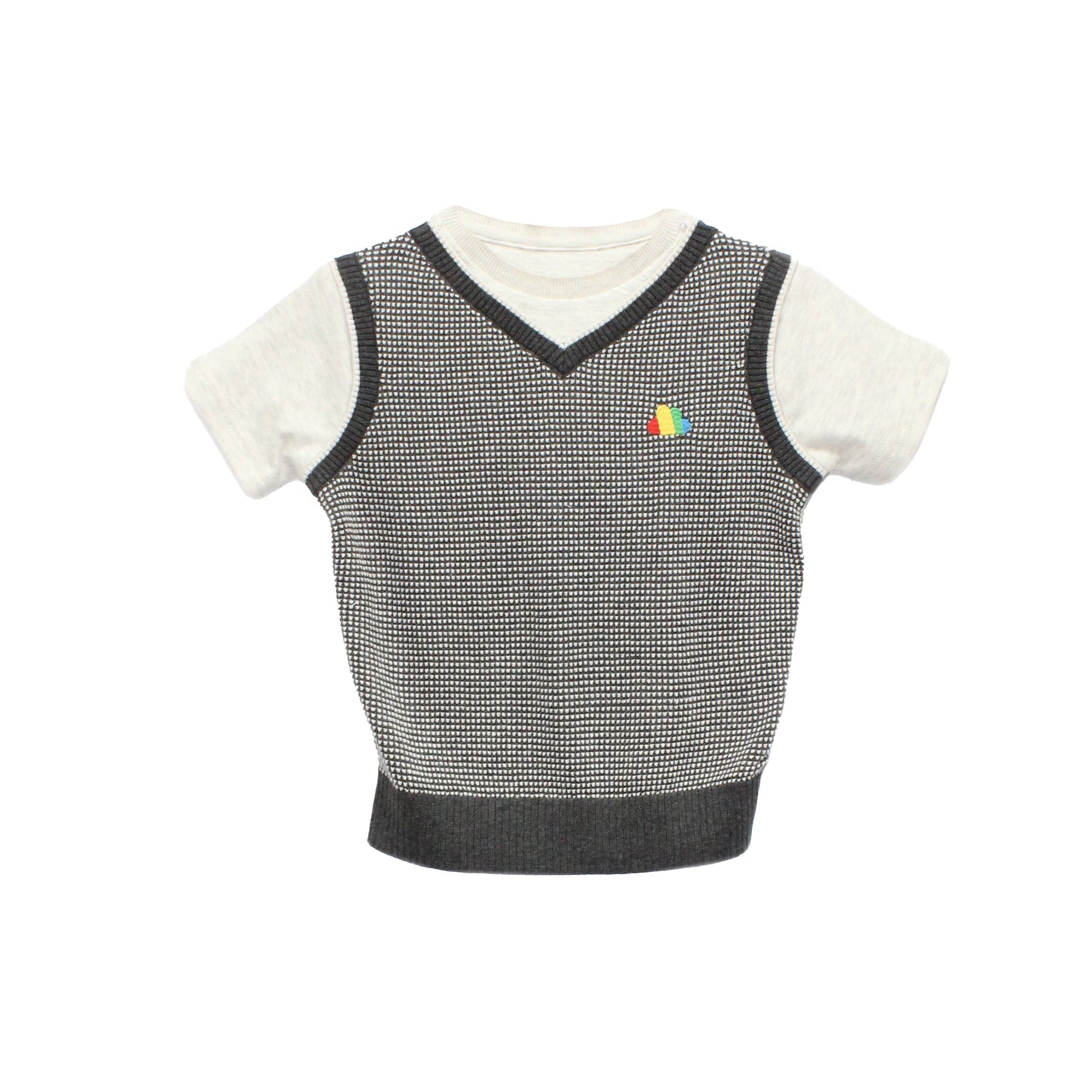 BABY GREY T-SHIRT VEST