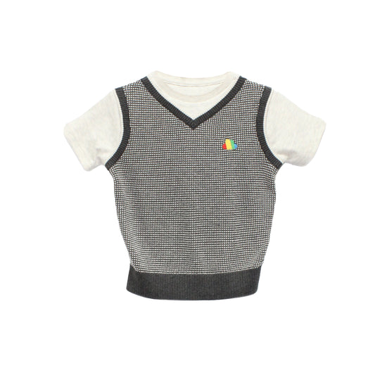 BABY GREY T-SHIRT VEST