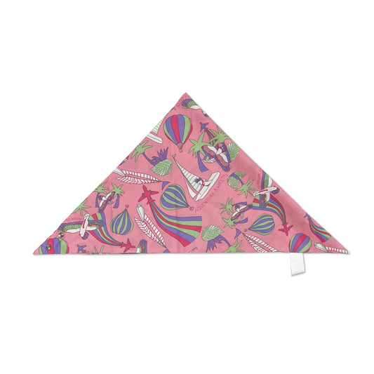 PARROT PRINT WOVEN TRIANGKLE SCARF
